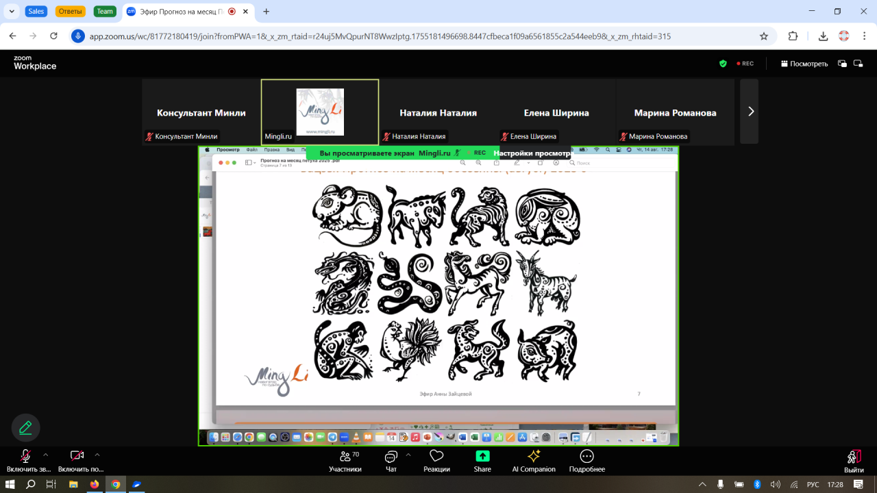 Окно вебинара