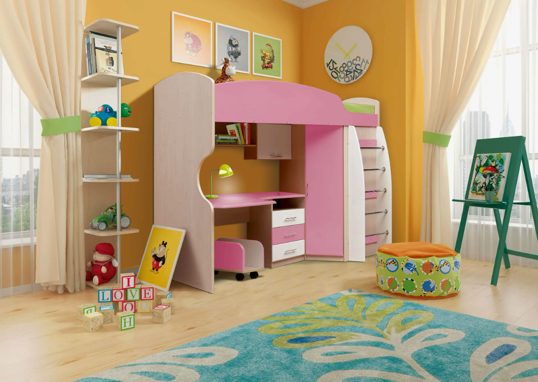 Неправильное спальное место по Фэн Шуй для ребенка