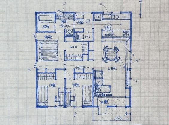 Эскиз квартиры по Фэн Шуй